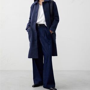 Brand new with tags! Banana Republic Knit Long Blue Coat